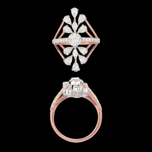 18K Rose Gold Diamond Ring - 1.674ct VS-SI-GH