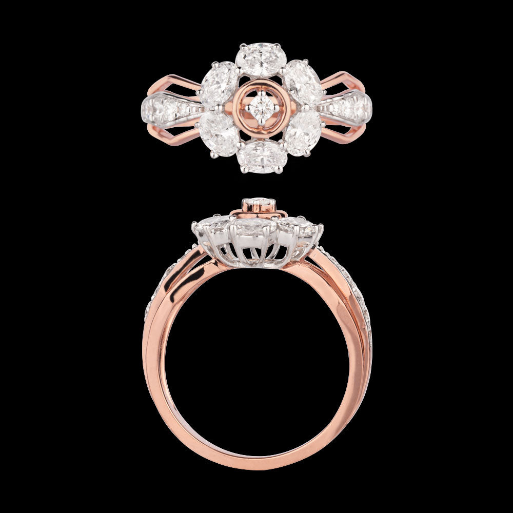 18K Rose Gold Diamond Ring - 1.197ct VS-SI-EF