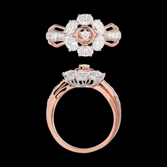 18K Rose Gold Diamond Ring - 1.197ct VS-SI-EF
