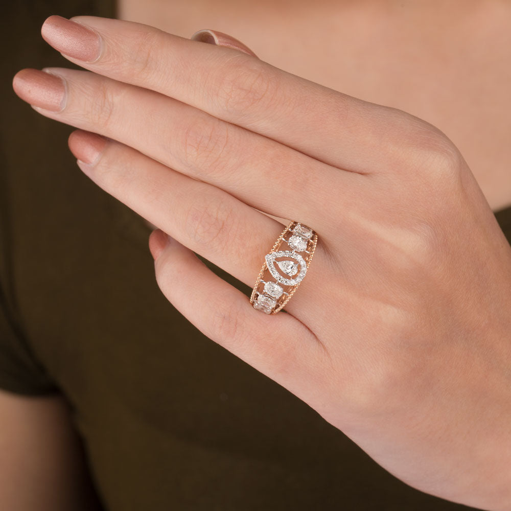 18K Rose Gold Diamond Ring - 1.202ct VS-SI-FG