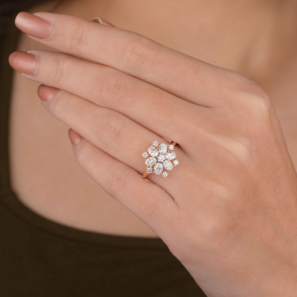 18K Rose Gold Diamond Ring - 1.191ct VS-SI-FG