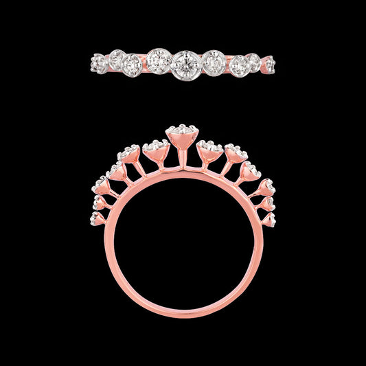 18K Rose Gold Diamond Ring - 0.279ct VVS-VS-HI