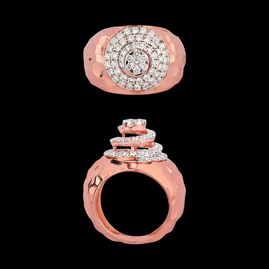 18K Rose Gold Diamond Ring - 1.203ct VVS-VS-HI