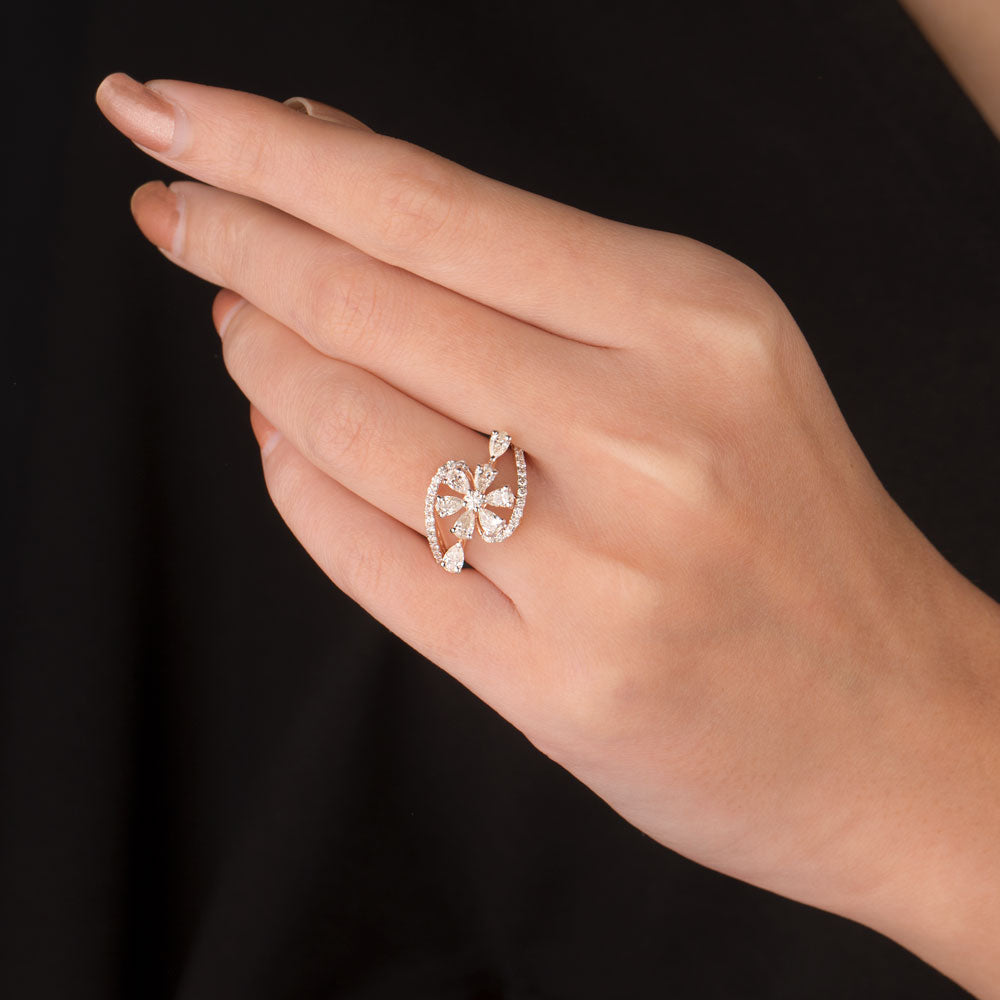 18K Rose Gold Diamond Ring - 1.165ct VS-SI-HI