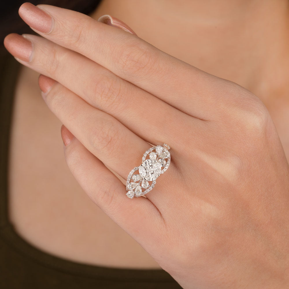18K Rose Gold Diamond Ring - 1.67ct VVS-VS-GH