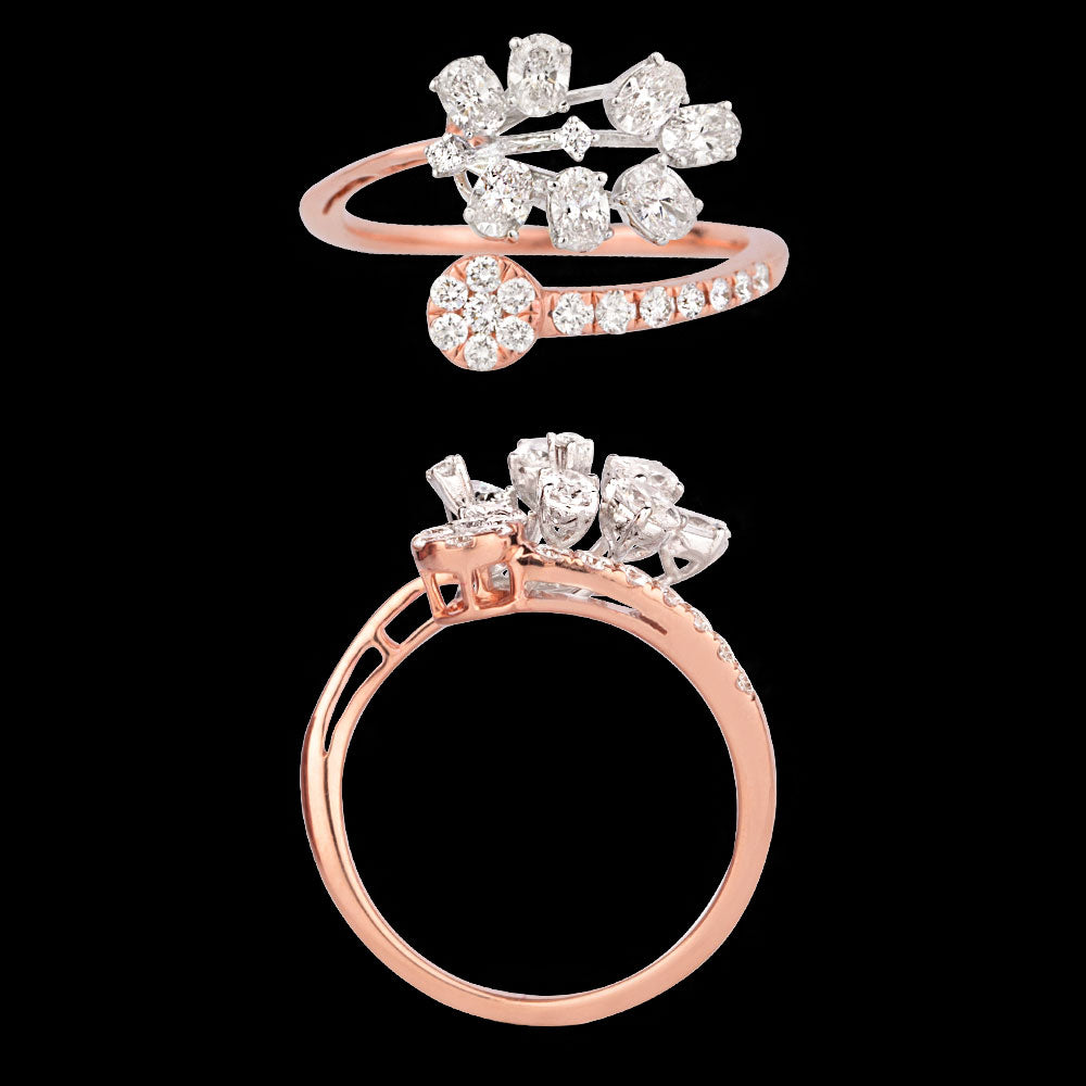 18K Rose Gold Diamond Ring - 0.792ct VVS-VS-FG