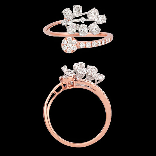 18K Rose Gold Diamond Ring - 0.792ct VVS-VS-FG