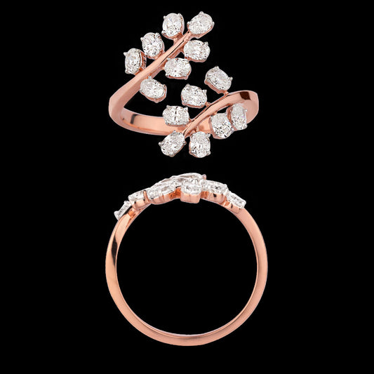 18K Rose Gold Diamond Ring - 1.295ct VS-SI-GH
