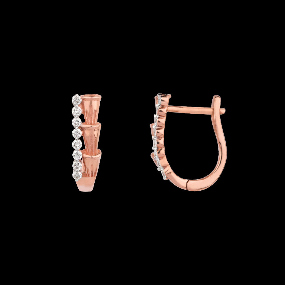 18K Rose Gold Diamond Jewellery - 0.216ct VVS-VS-HI