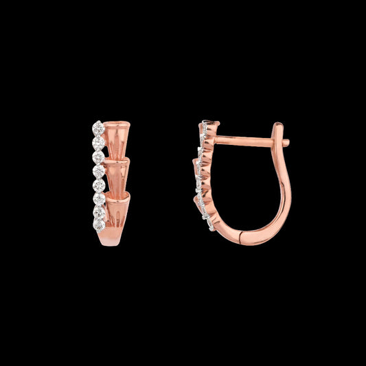18K Rose Gold Diamond Jewellery - 0.216ct VVS-VS-HI