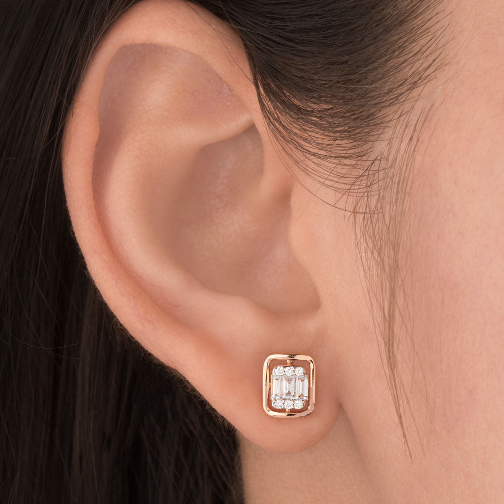 18K Rose Gold Diamond Jewellery - 0.398ct VVS-VS-GH