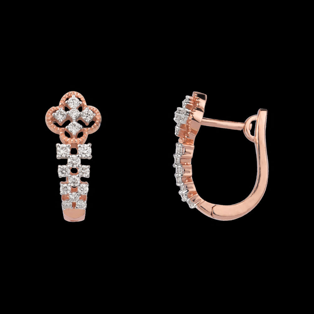 14K Rose Gold Diamond Jewellery - 0.408ct VVS-VS-GH