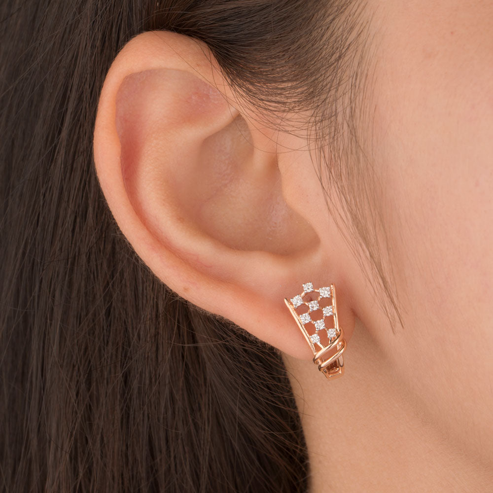 18K Rose Gold Diamond Jewellery - 0.251ct VS-EF