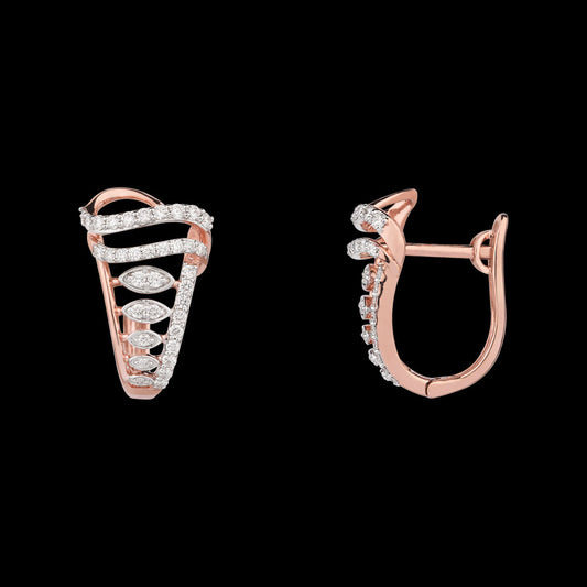 14K Rose Gold Diamond Jewellery - 0.538ct VVS-VS-EF