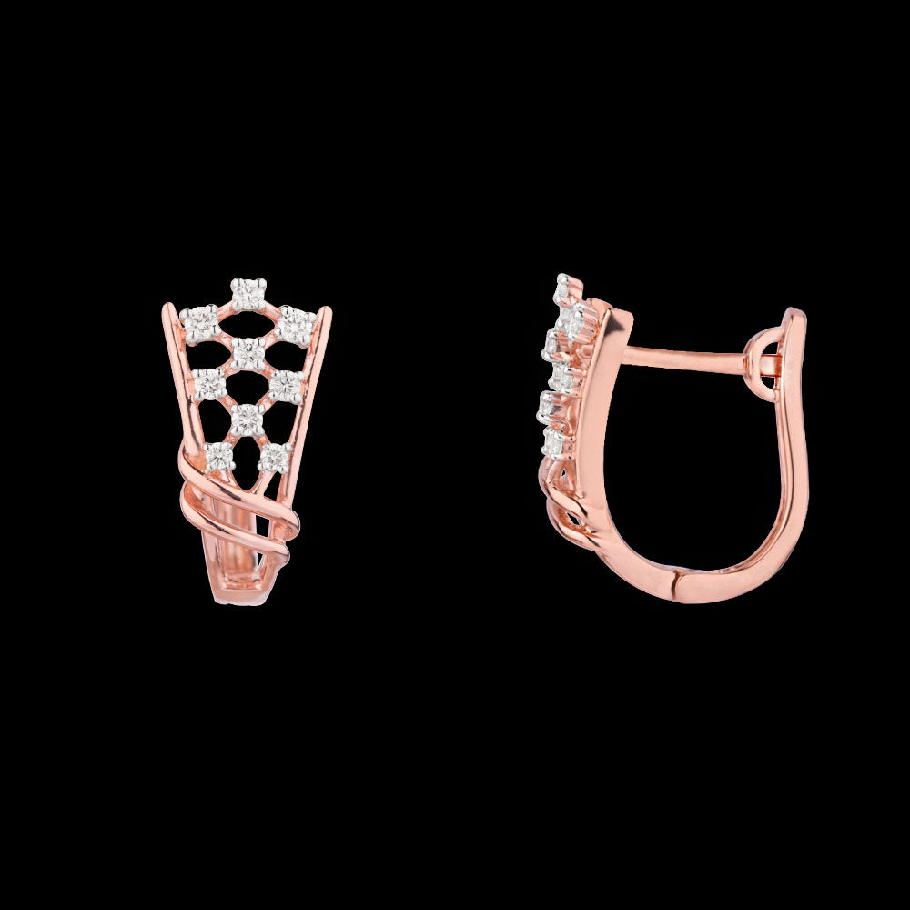 18K Rose Gold Diamond Jewellery - 0.252ct VS-EF
