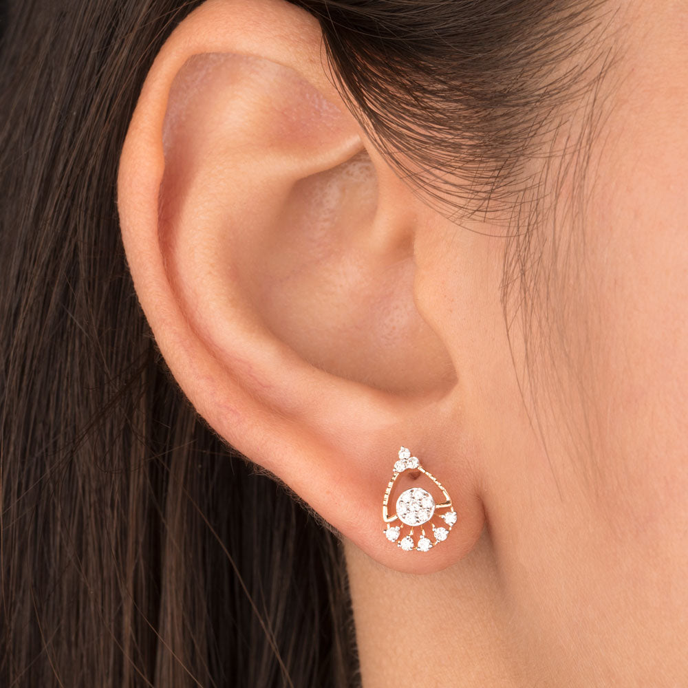 18K Rose Gold Diamond Jewellery - 0.241ct VVS-VS-GH
