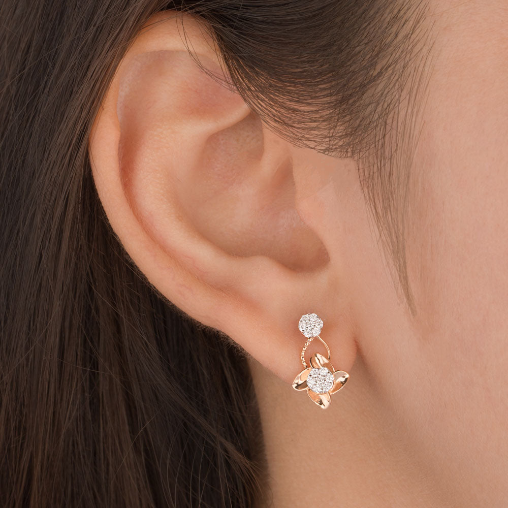 18K Rose Gold Diamond Jewellery - 0.23ct VVS-VS-EF