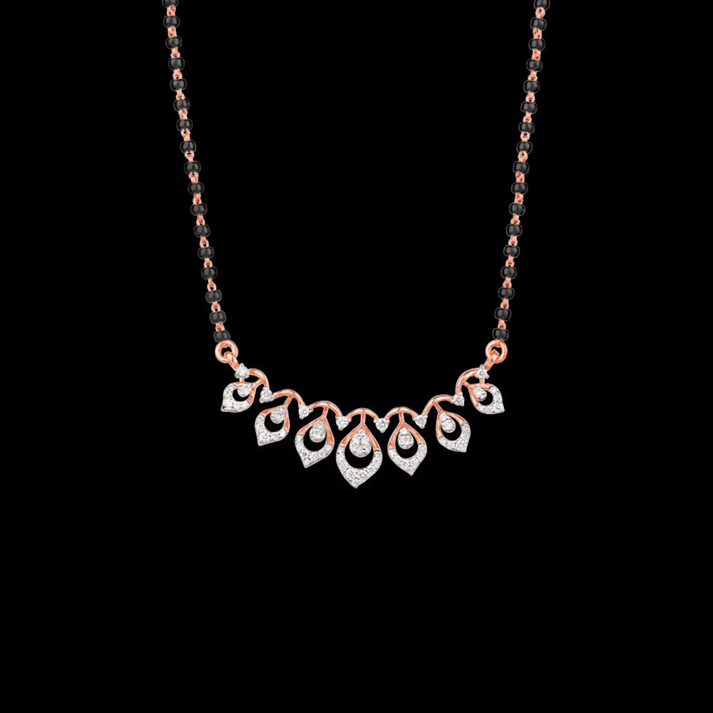 18K Rose Gold Diamond Tanmaniya - 0.53ct VS-SI-EF with Colour Stones