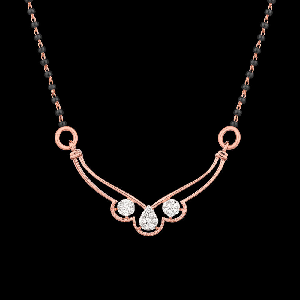 14K Rose Gold Diamond Tanmaniya - 0.134ct VVS-VS-EF
