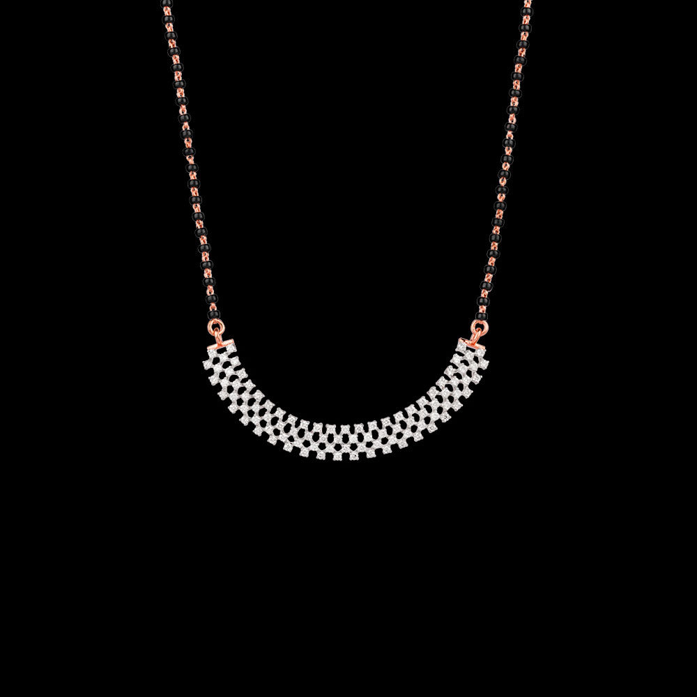 18K Rose Gold Diamond Tanmaniya - 0.985ct VS-SI-EF with Colour Stones