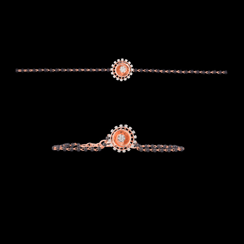 18K Rose Gold Diamond Jewellery - 0.252ct VVS-VS-EF with Colour Stones