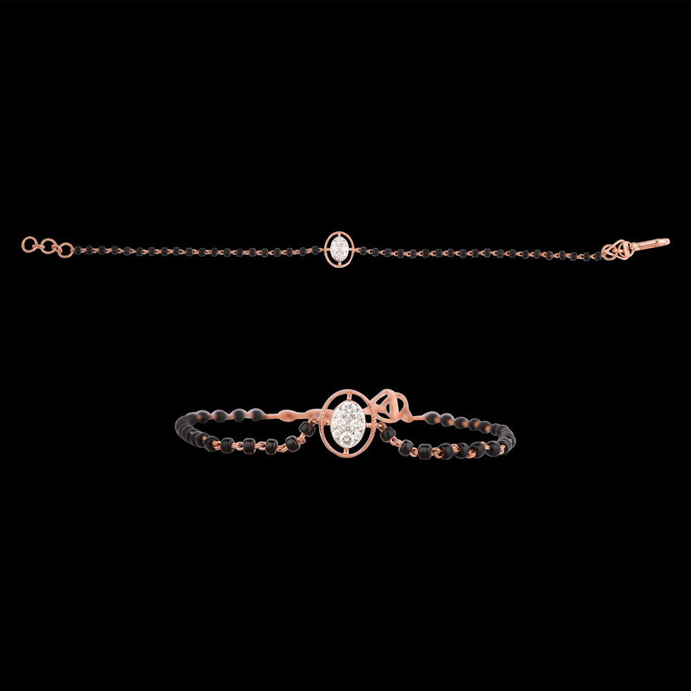 14K Rose Gold Diamond Jewellery - 0.183ct VVS-VS-GH with Colour Stones