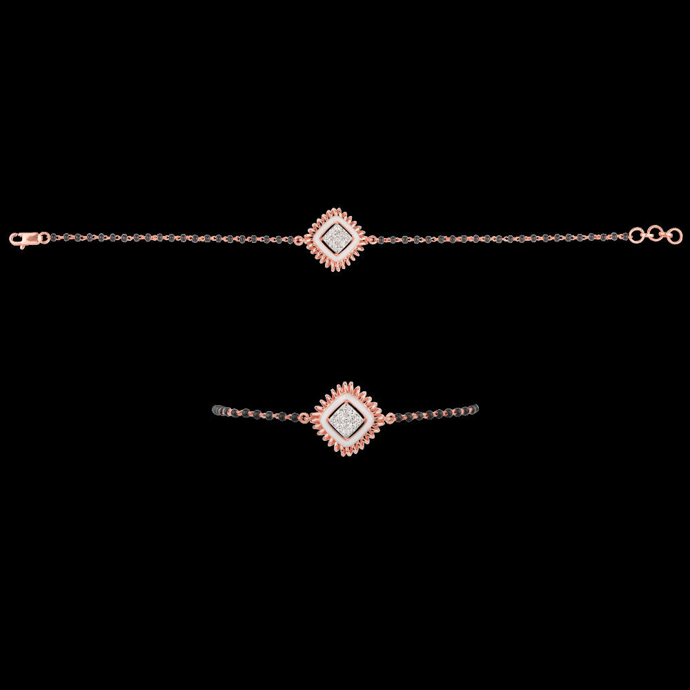 18K Rose Gold Diamond Jewellery - 0.276ct VVS-VS-HI with Colour Stones