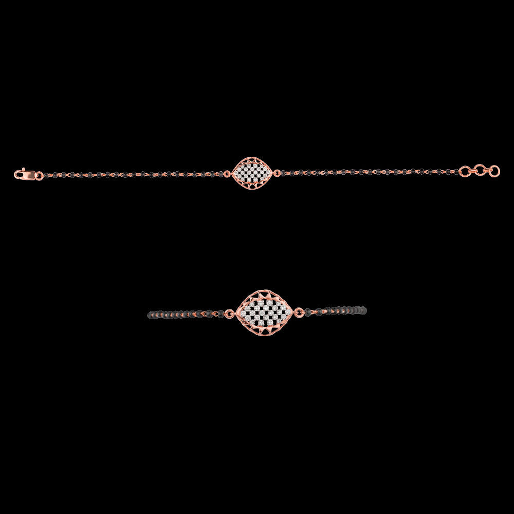 18K Rose Gold Diamond Jewellery - 0.371ct VVS-VS-HI with Colour Stones