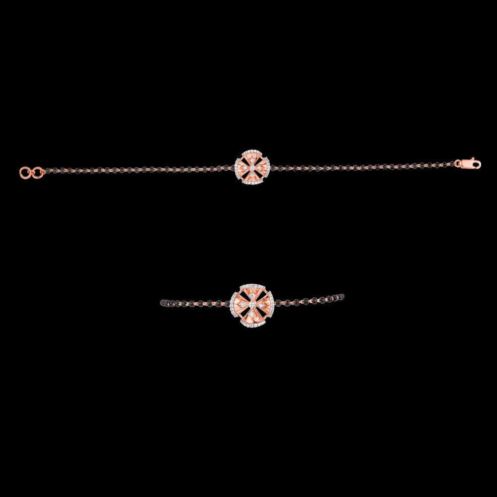18K Rose Gold Diamond Jewellery - 0.311ct VVS-VS-HI with Colour Stones
