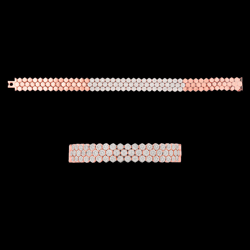 14K Rose Gold Diamond Bracelet - 2.055ct VS-SI-GH
