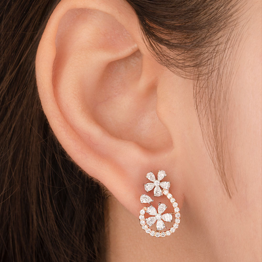 18K Rose Gold Diamond Jewellery - 1.16ct VS-SI-EF