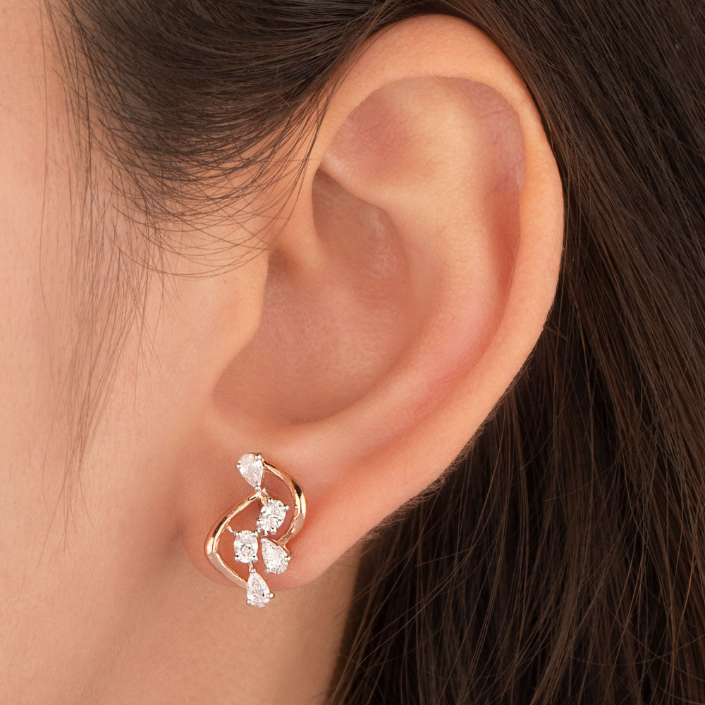 18K Rose Gold Diamond Jewellery - 0.77ct VS-SI-EF