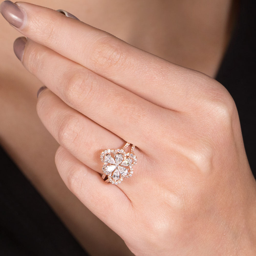 18K Rose Gold Diamond Ring - 1.127ct VS-SI-EF