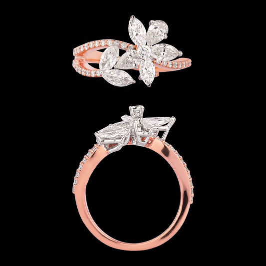 18K Rose Gold Diamond Ring - 1.44ct VS-SI-EF