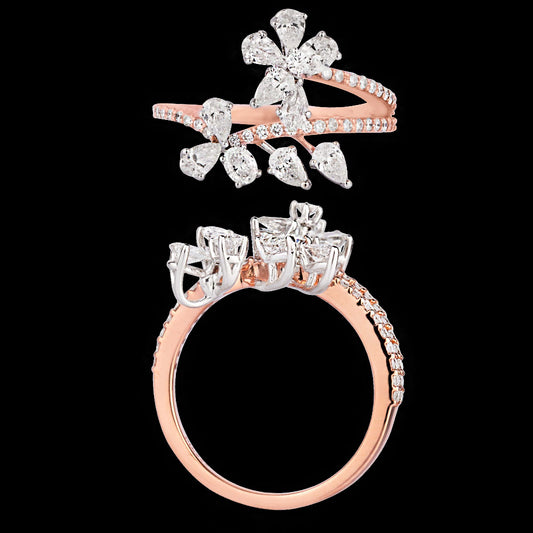 18K Rose Gold Diamond Ring - 1.194ct VS-SI-EF