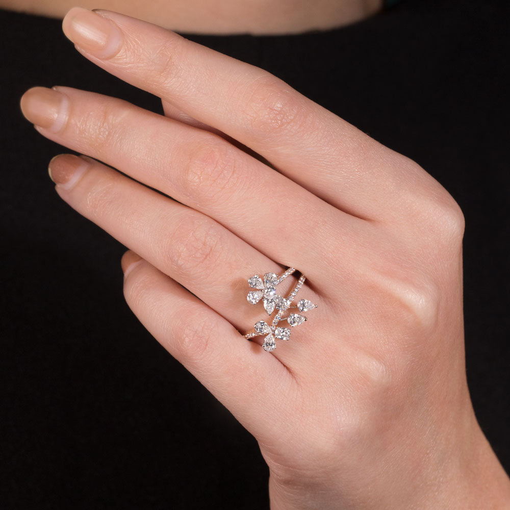 18K Rose Gold Diamond Ring - 1.194ct VS-SI-EF