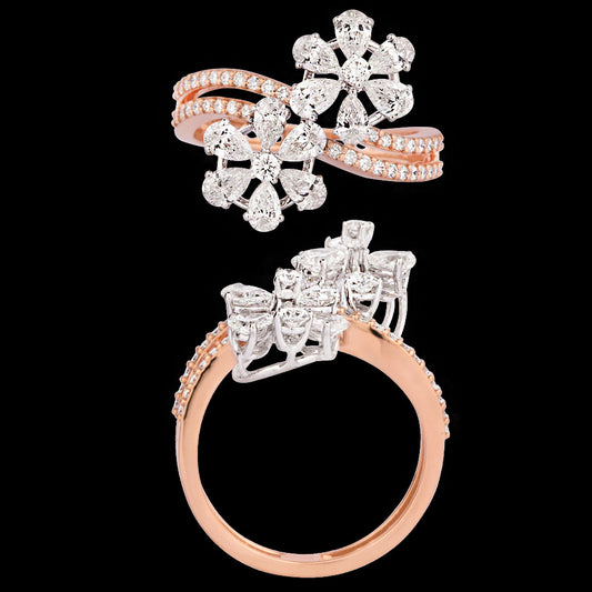 18K Rose Gold Diamond Ring - 1.489ct VS-SI-EF