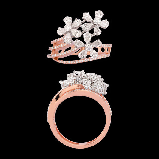 18K Rose Gold Diamond Ring - 1.693ct VS-SI-EF