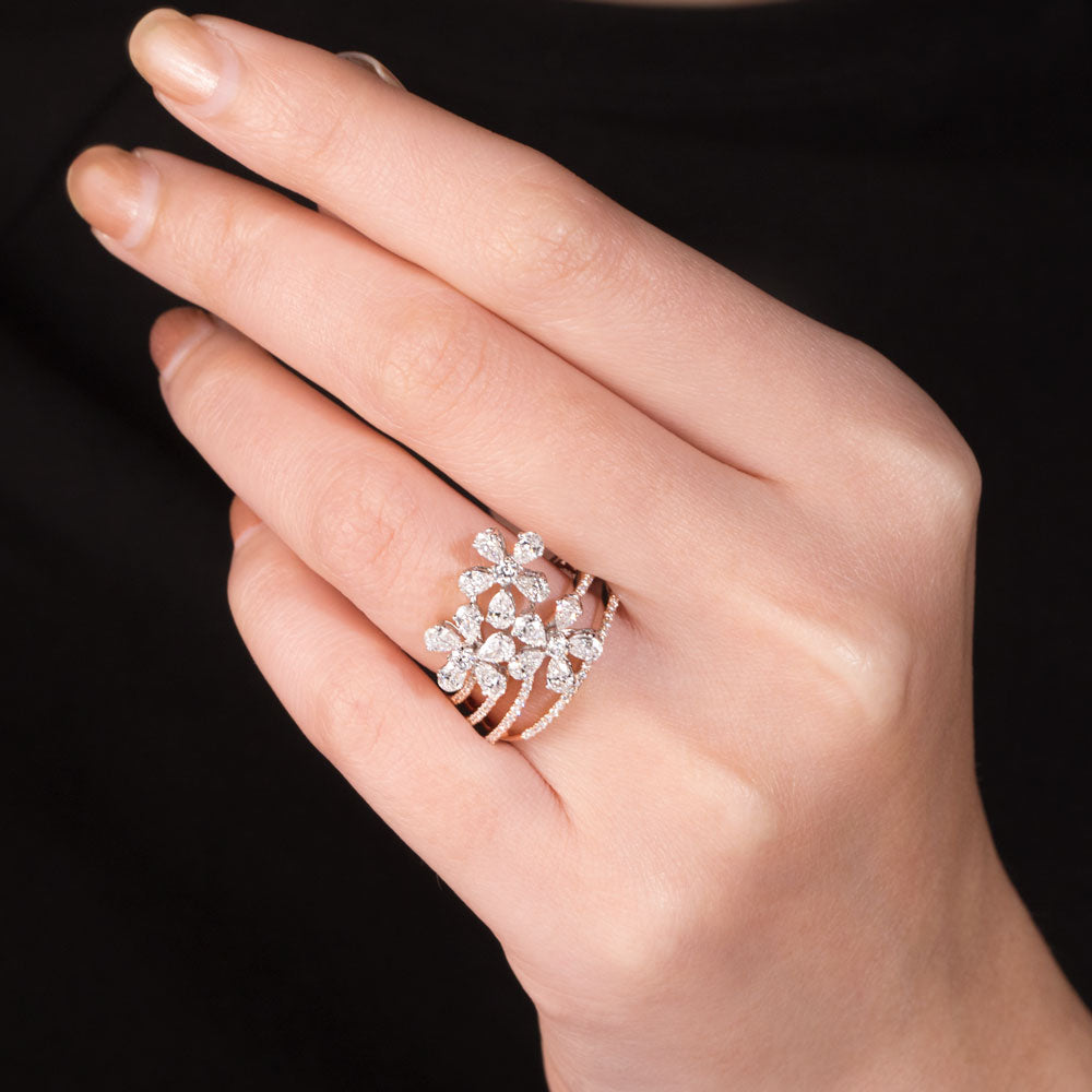 18K Rose Gold Diamond Ring - 1.693ct VS-SI-EF