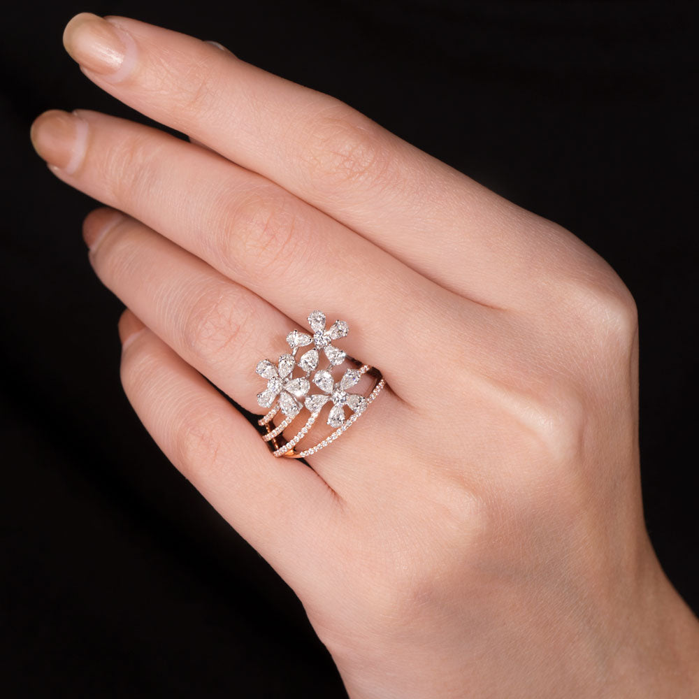 18K Rose Gold Diamond Ring - 1.598ct VVS-VS-EF
