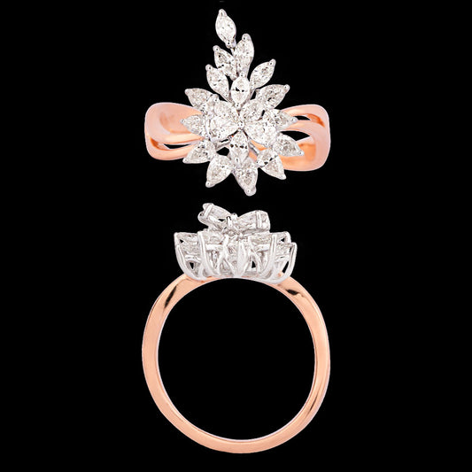 18K Rose Gold Diamond Ring - 1.33ct VVS-VS-HI
