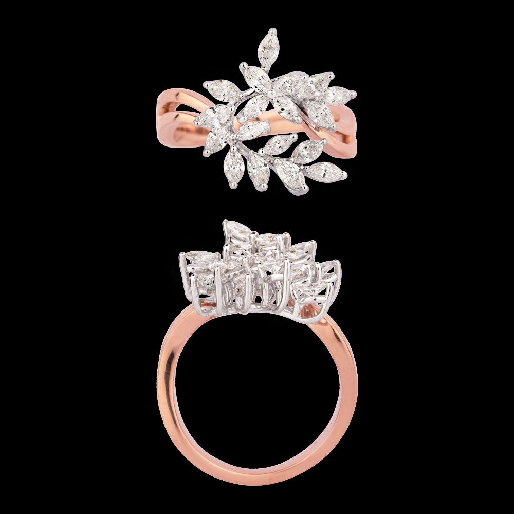 18K Rose Gold Diamond Ring - 0.92ct VVS-VS-HI