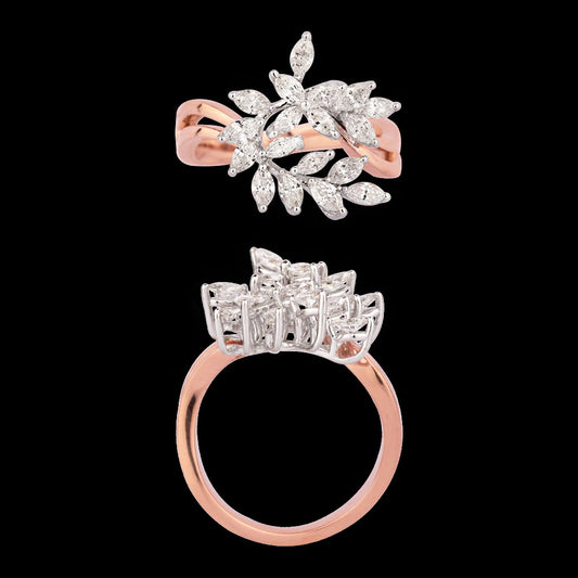 18K Rose Gold Diamond Ring - 0.92ct VVS-VS-HI