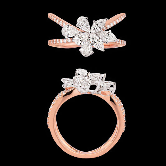 18K Rose Gold Diamond Ring - 1.295ct VS-SI-FG