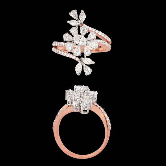 18K Rose Gold Diamond Ring - 1.416ct VVS-VS-GH