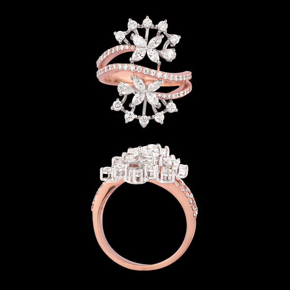 18K Rose Gold Diamond Ring - 1.249ct VVS-VS-GH