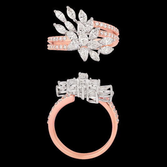 18K Rose Gold Diamond Ring - 1.29ct VVS-VS-GH