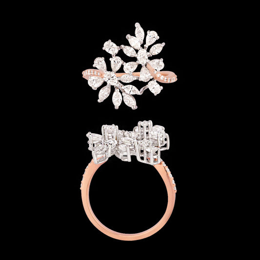 18K Rose Gold Diamond Ring - 1.251ct VVS-VS-GH