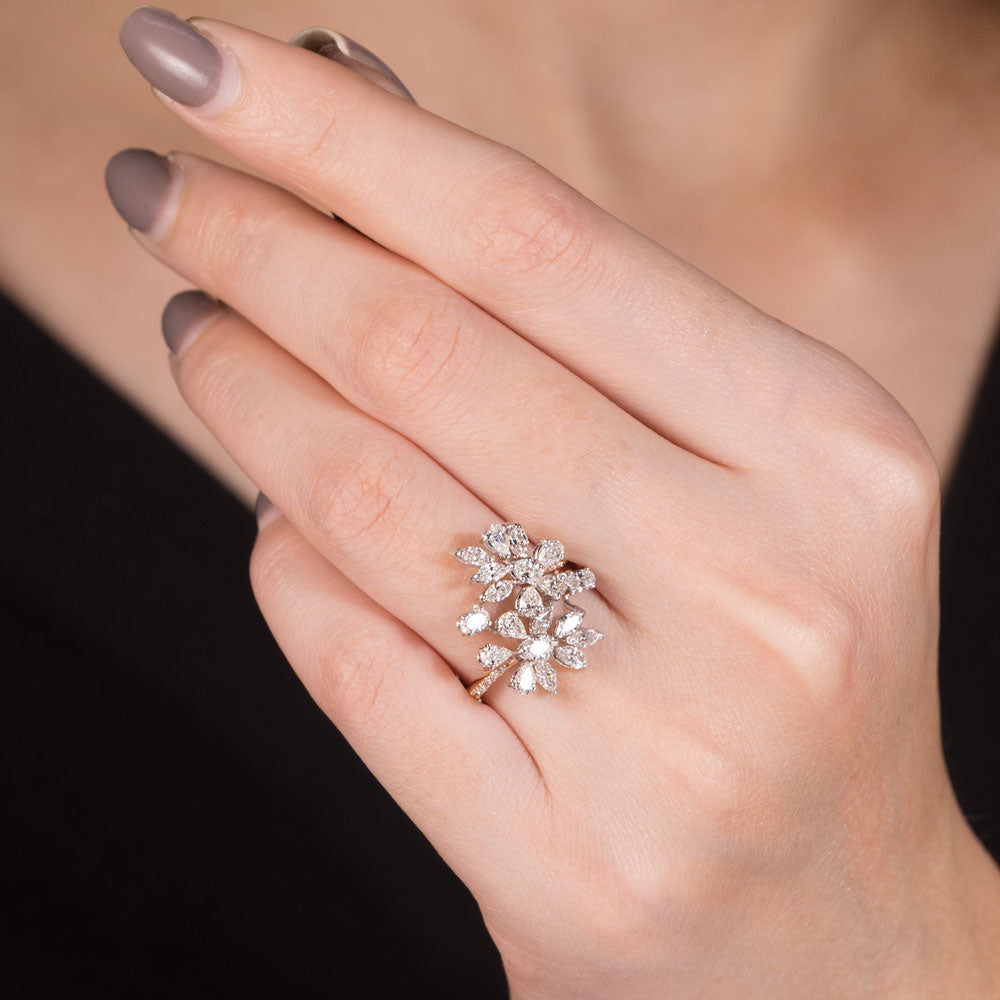18K Rose Gold Diamond Ring - 1.251ct VVS-VS-GH