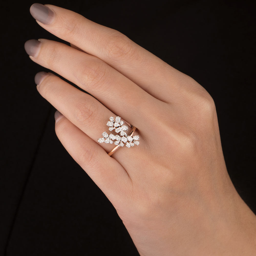 18K Rose Gold Diamond Ring - 0.84ct VVS-VS-EF